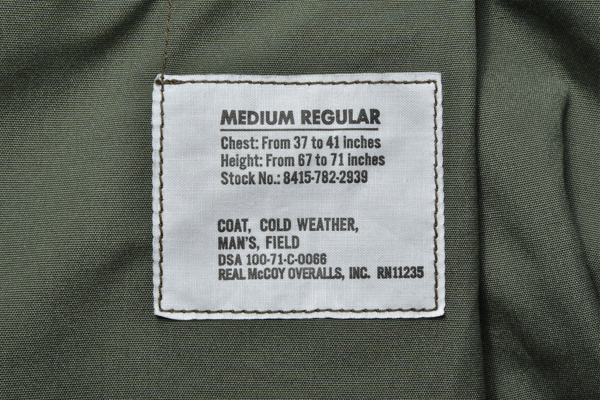 M-65 FIELD COAT / TIGER CAMOUFLAGE, TAD POLE