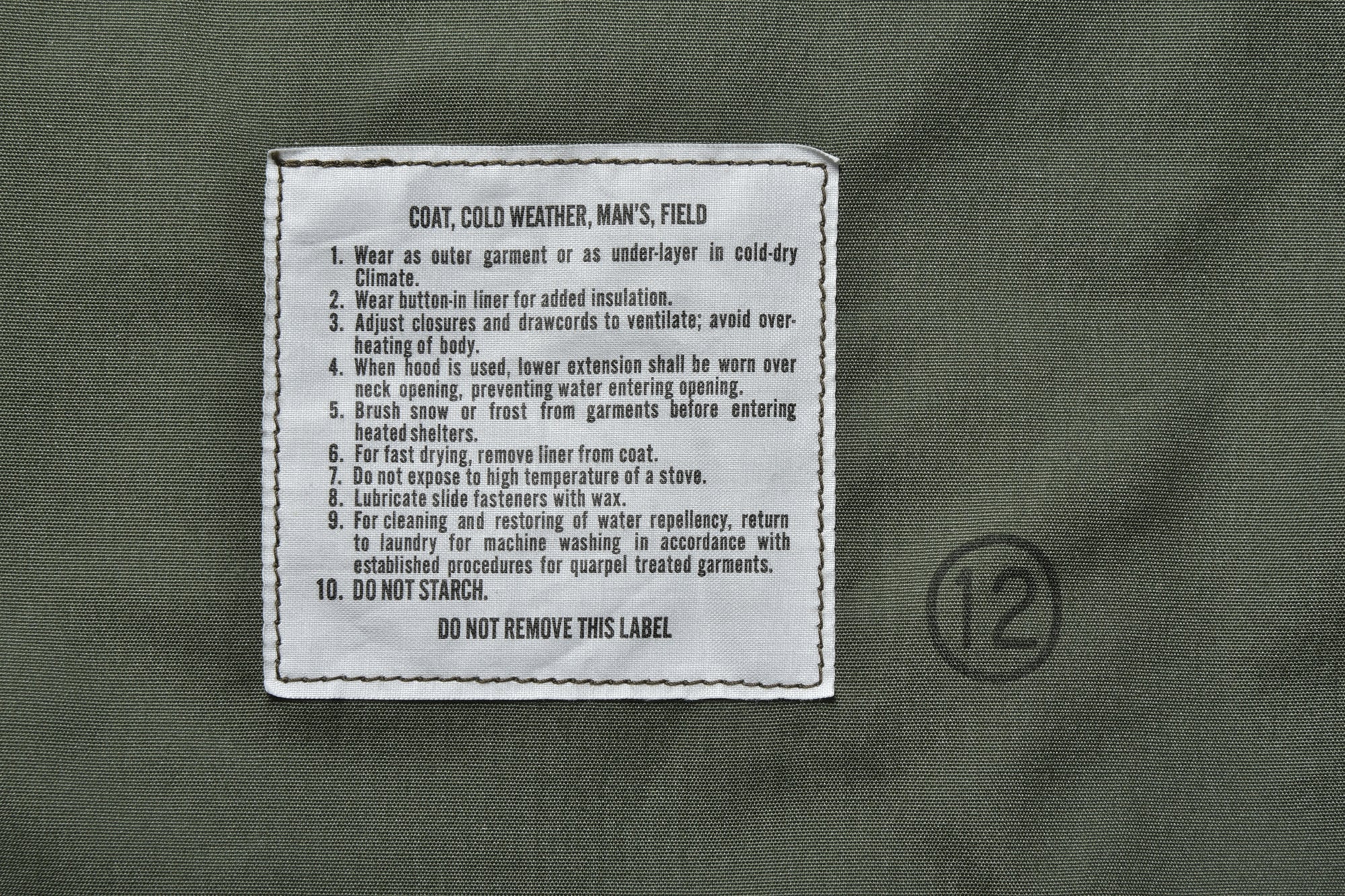 M-65 FIELD COAT / TIGER CAMOUFLAGE, TAD POLE