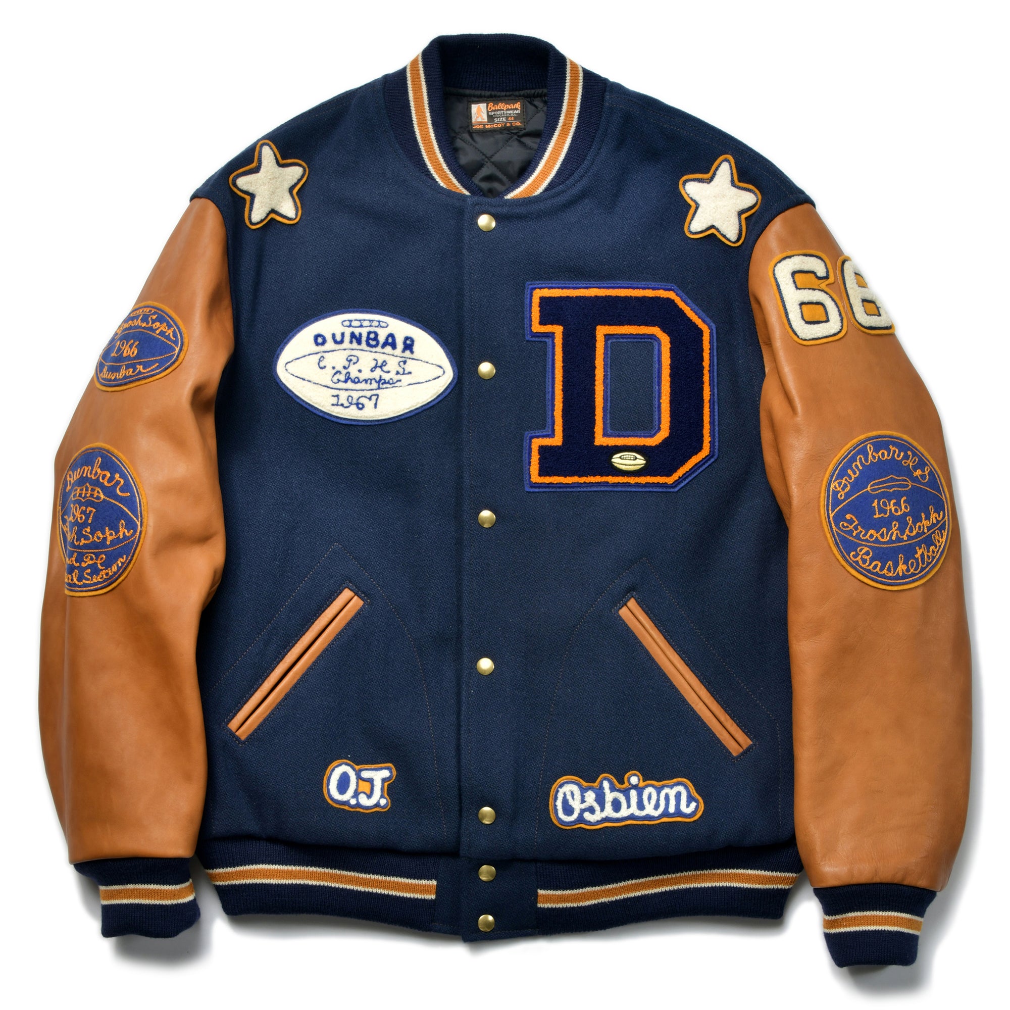 WOOL VARSITY JACKET / DUNBAR