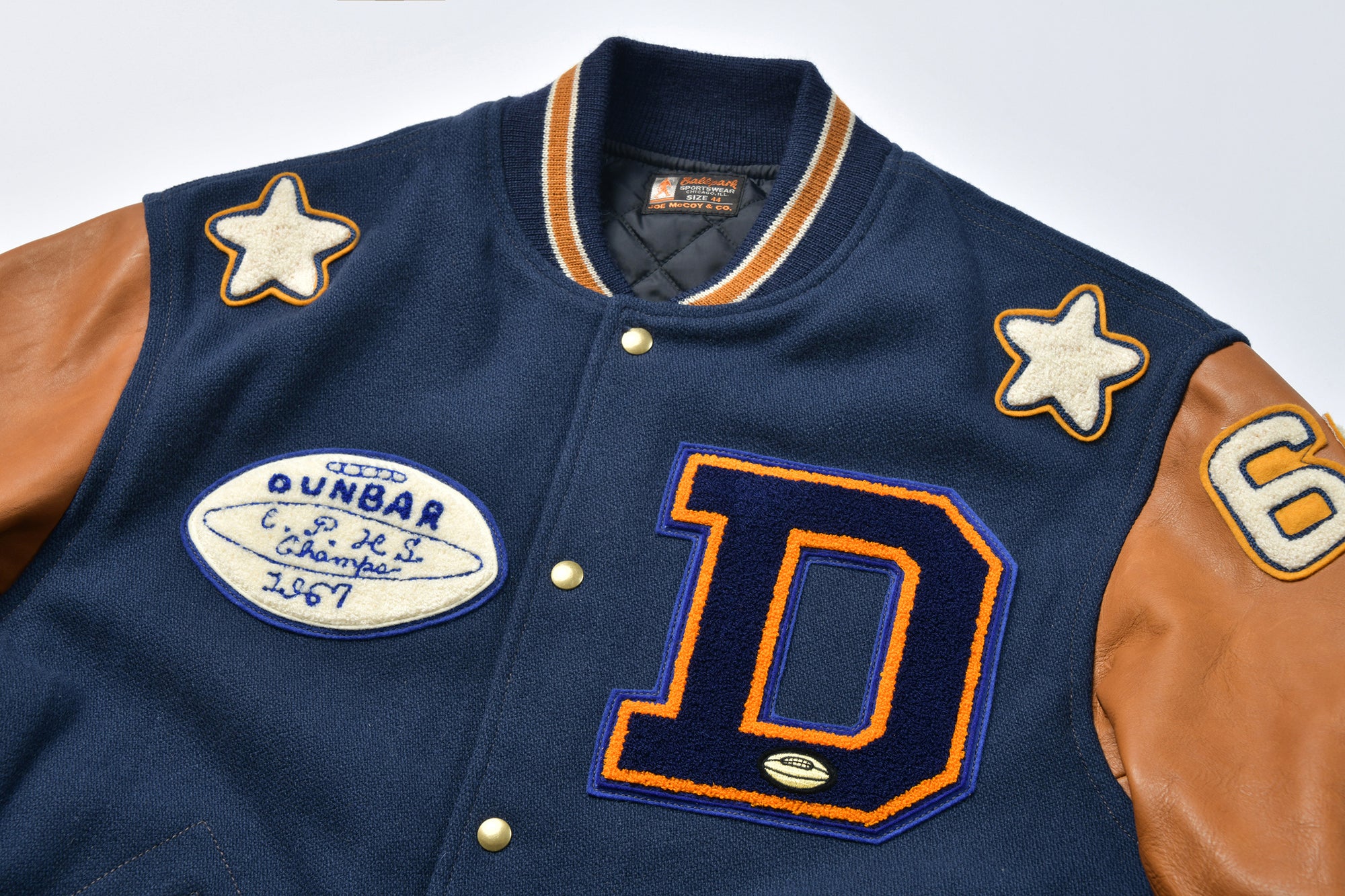 WOOL VARSITY JACKET / DUNBAR