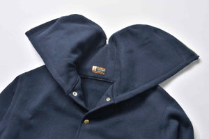 SNAP BUTTON HOODED SWEATSHIRT