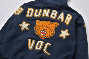SNAP BUTTON HOODED SWEATSHIRT / DUNBAR