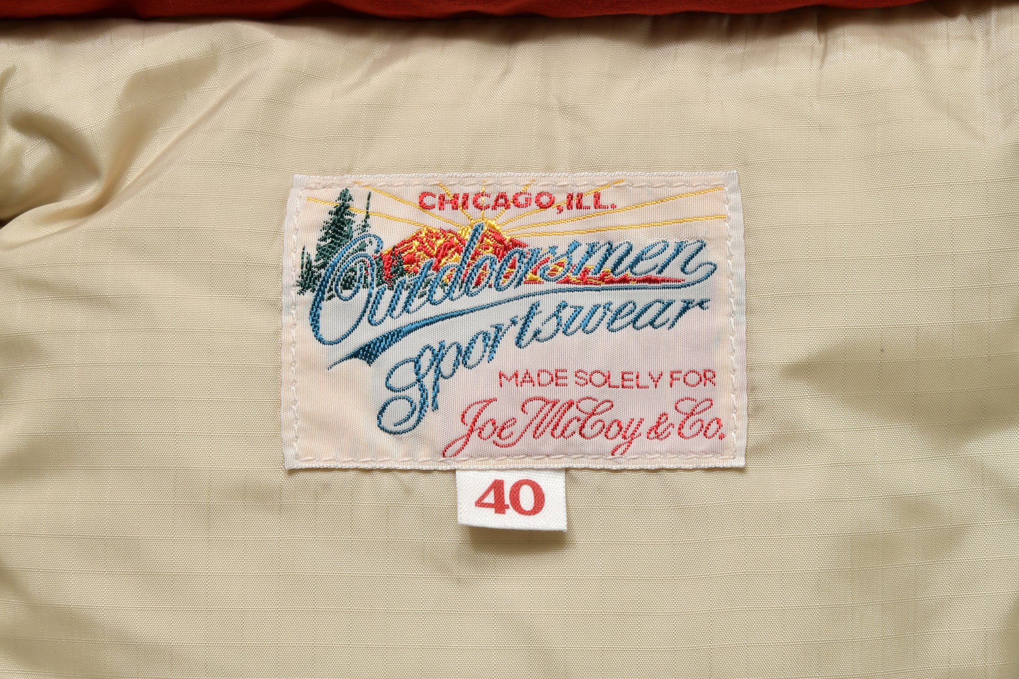 COTTON/NYLON HOODED DOWN JACKET