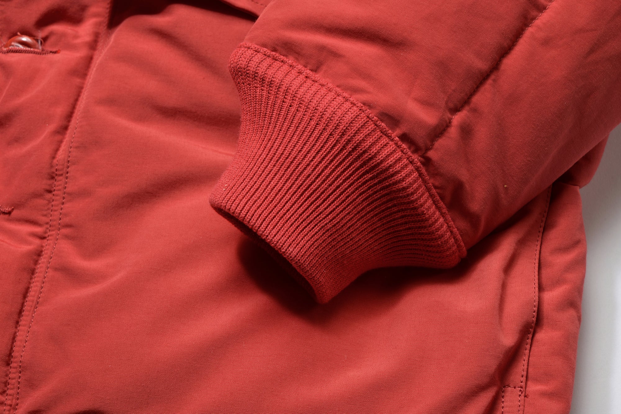 COTTON/NYLON HOODED DOWN JACKET