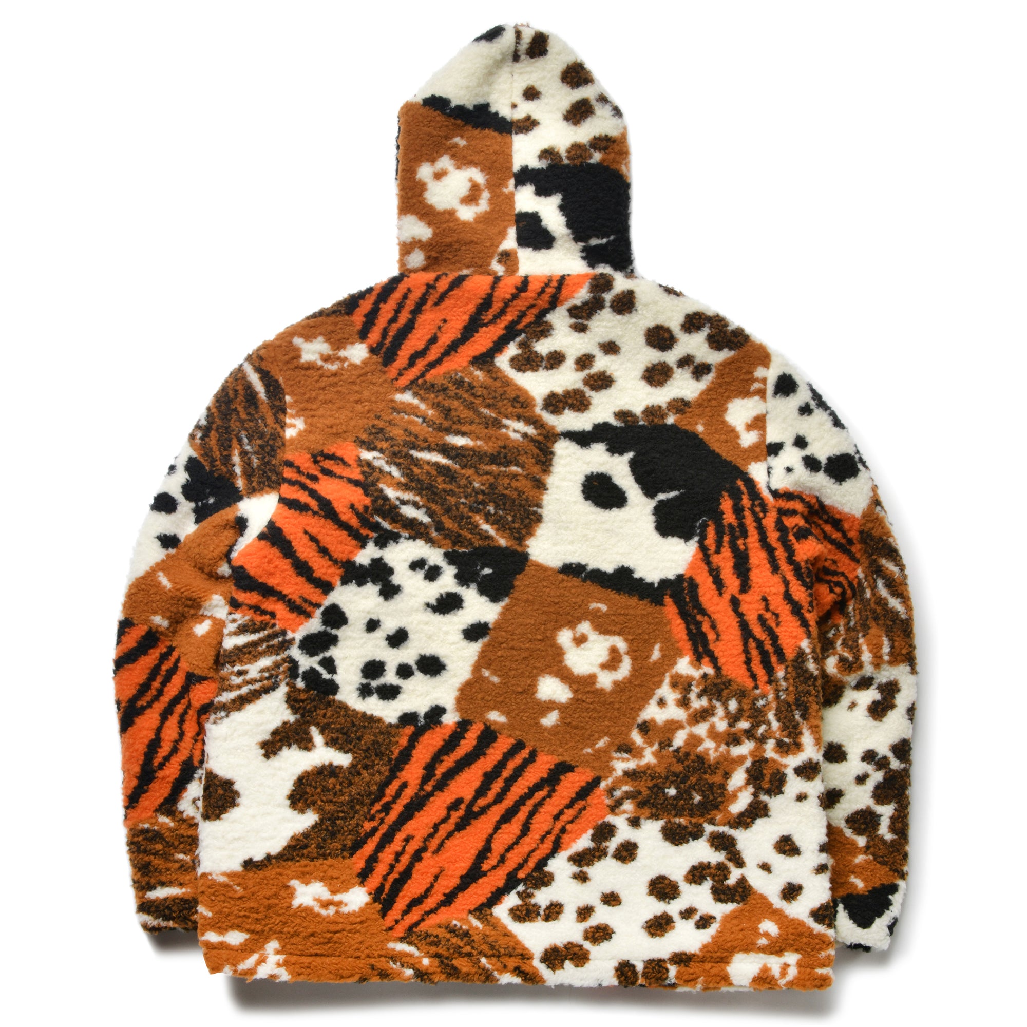 MULTI PANEL ANIMAL FUR PARKA