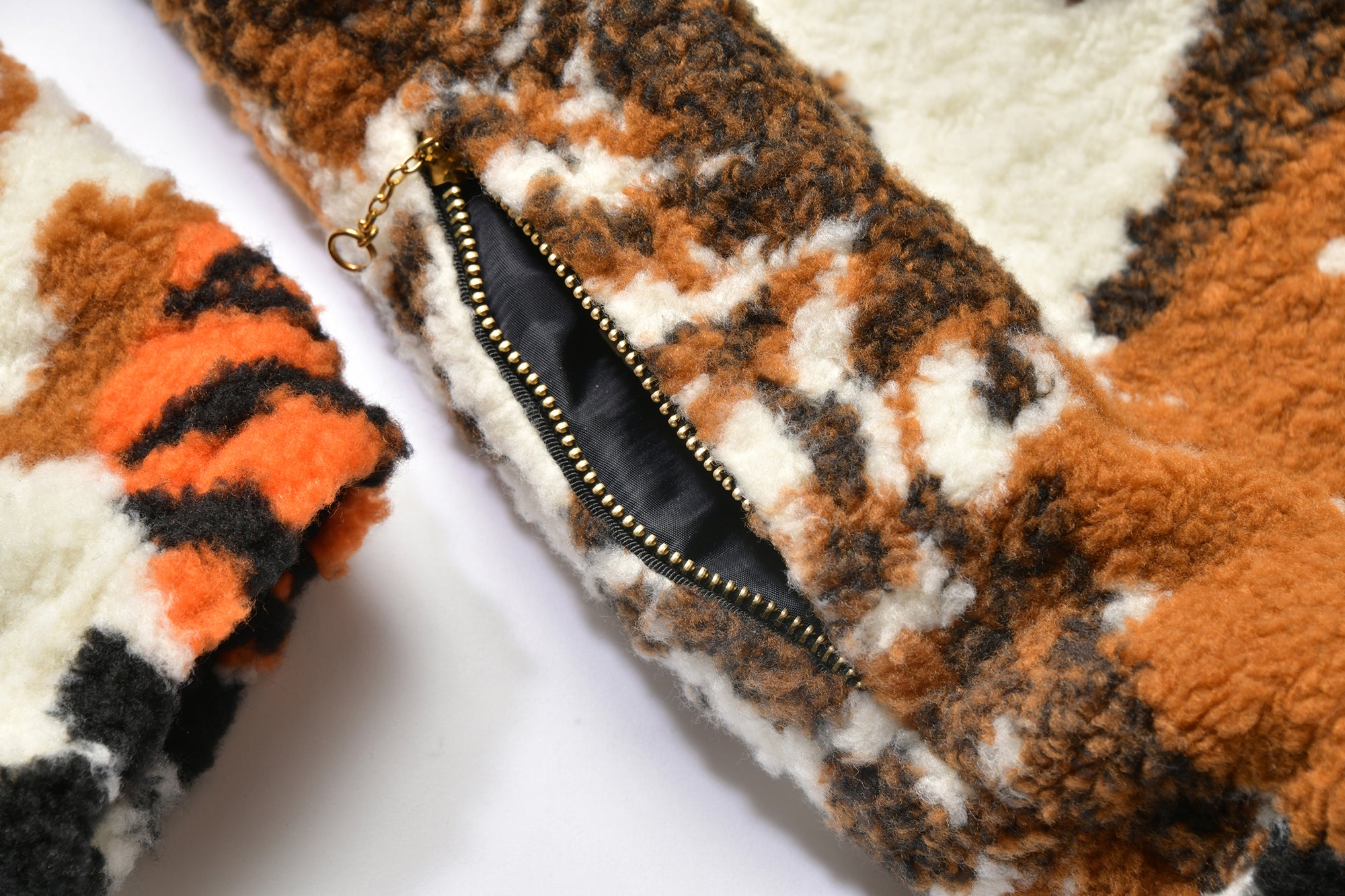 MULTI PANEL ANIMAL FUR PARKA