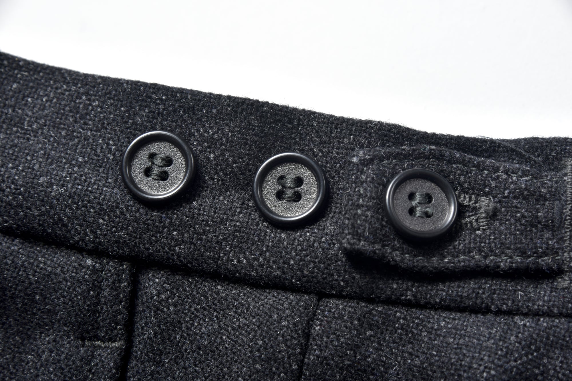 1950s WOOL TROUSERS / CHARCOAL