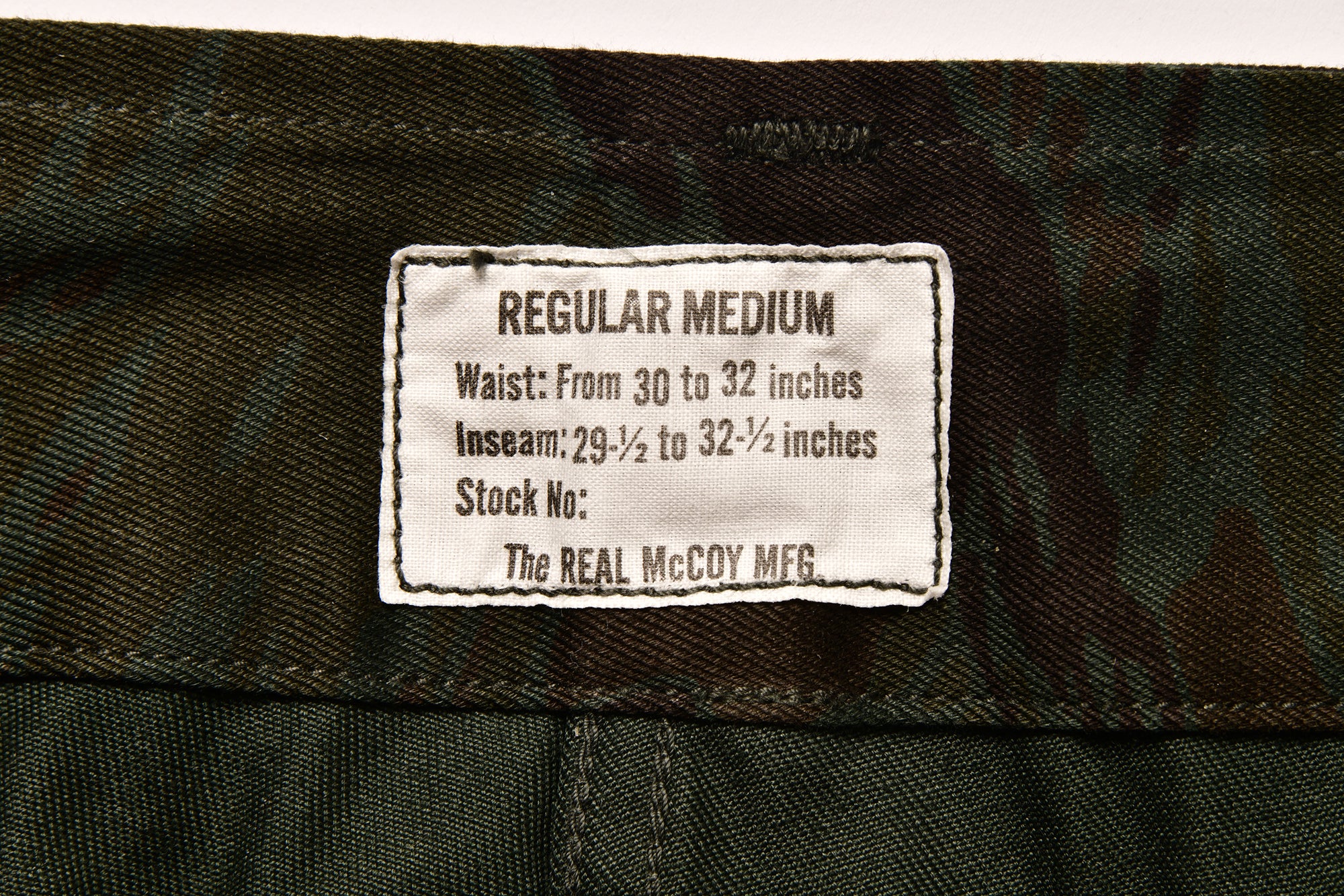 TIGER CAMOUFLAGE TROUSERS / BLACK OVER-DYE