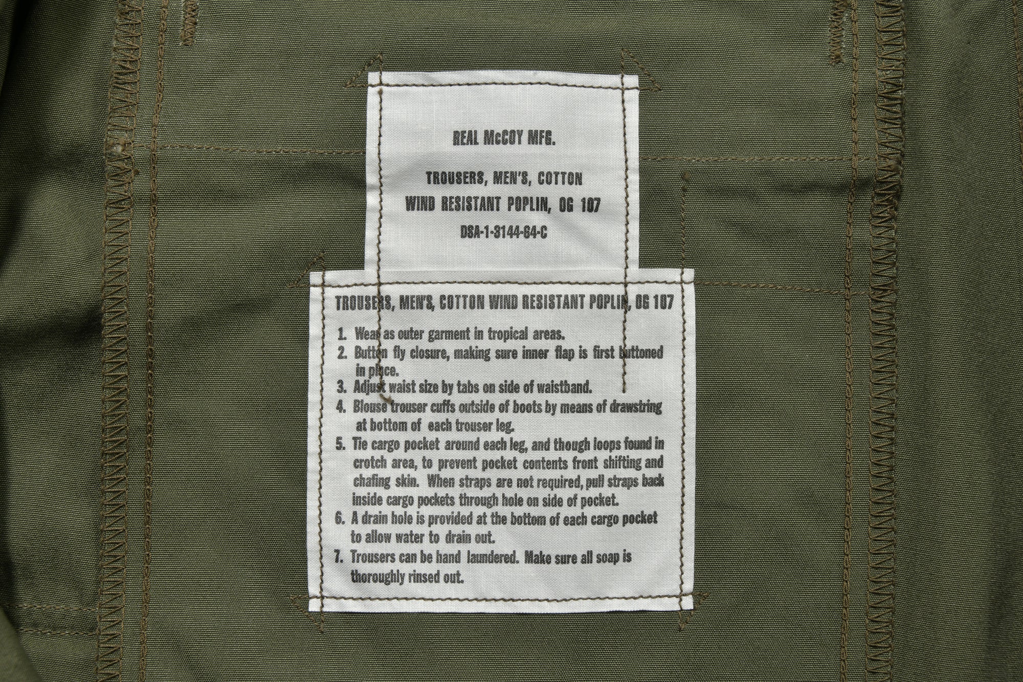 TROUSERS, MAN'S, COMBAT, TROPICAL (MODEL 220)