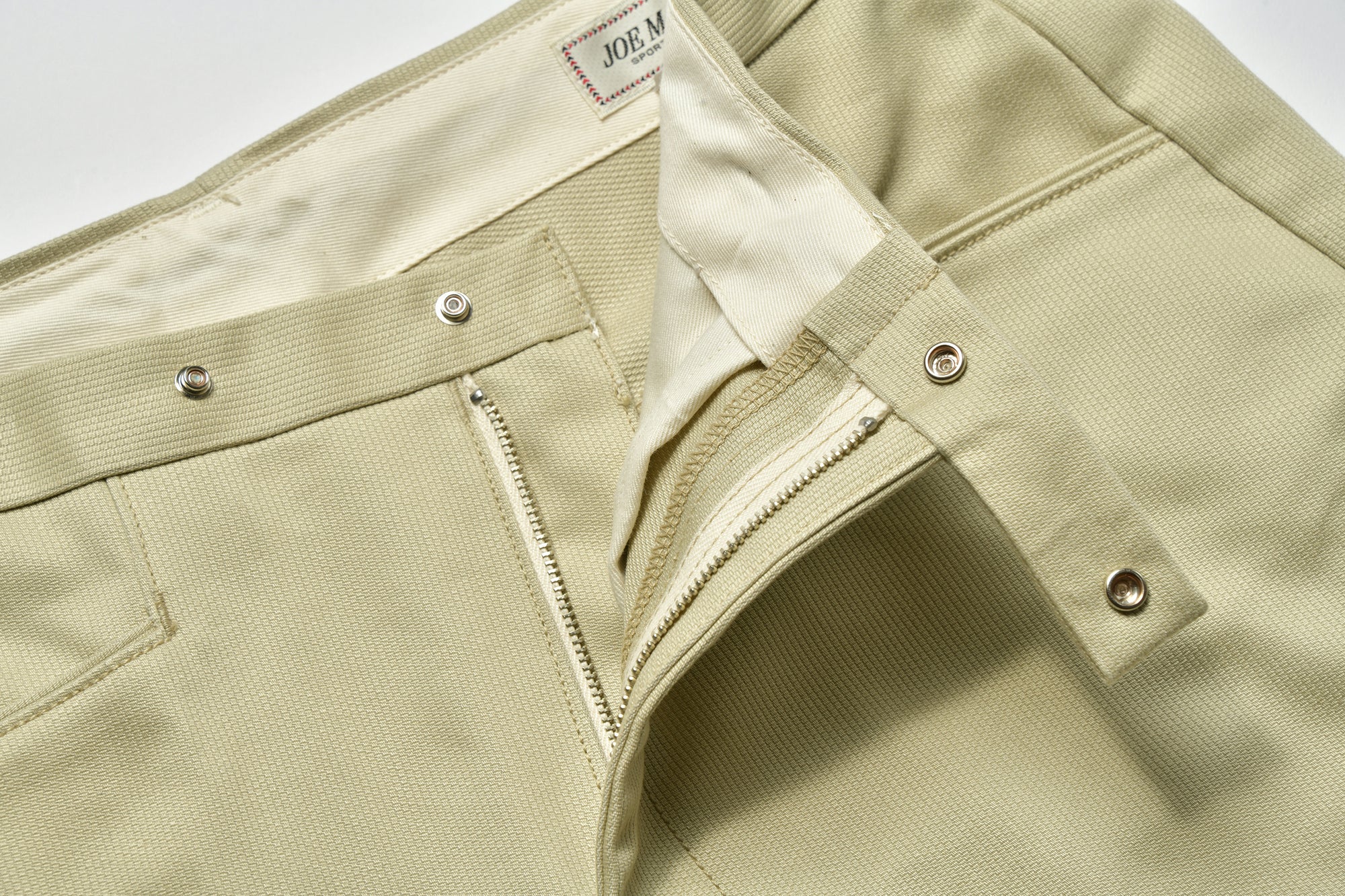 BELTED WAISTBAND TROUSER, PLAIN STITCH / PIQUE