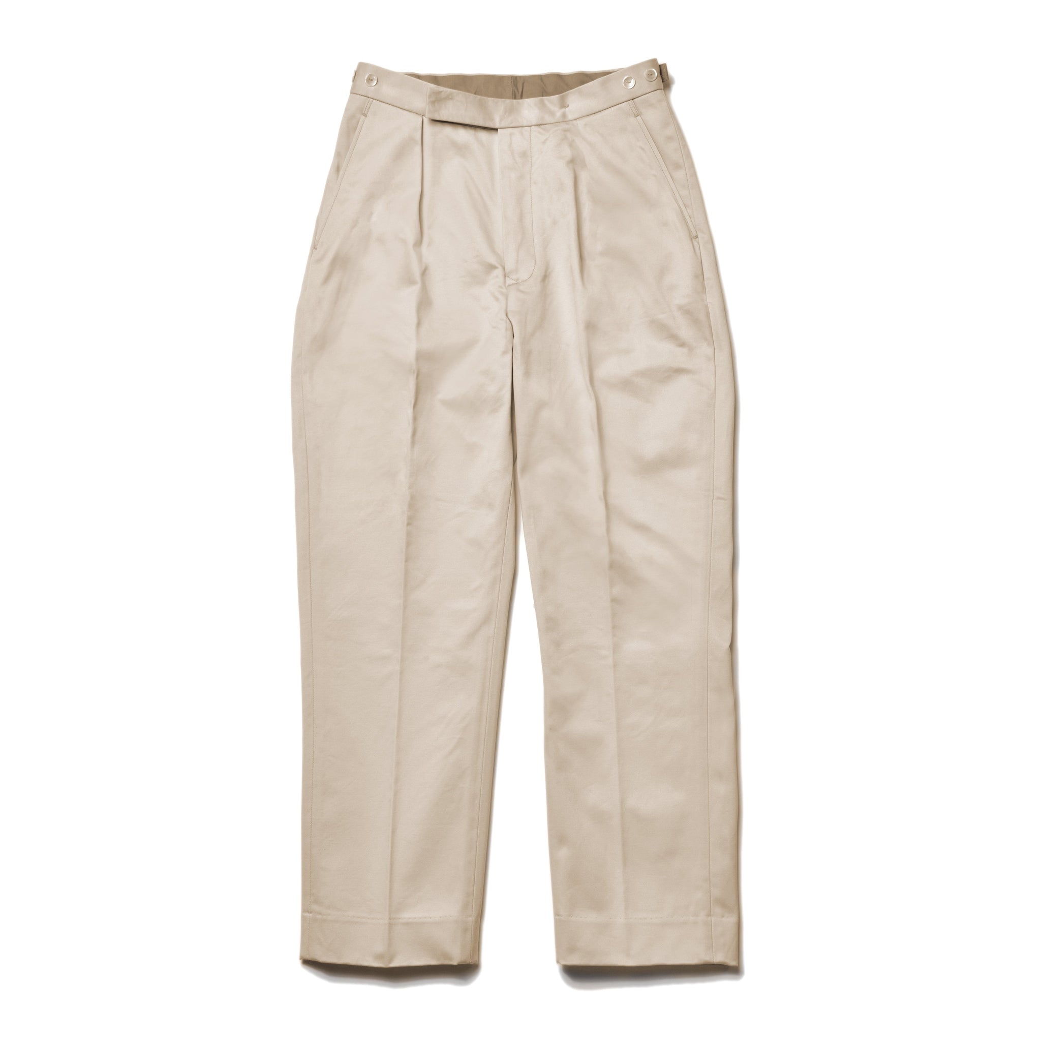 1950s COTTON CHINO TROUSERS / BEIGE