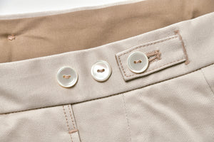 1950s COTTON CHINO TROUSERS / BEIGE