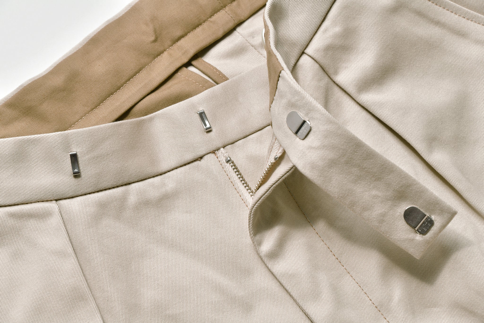 1950s COTTON CHINO TROUSERS / BEIGE