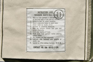 TROUSERS, MEN'S, FIELD, M-65