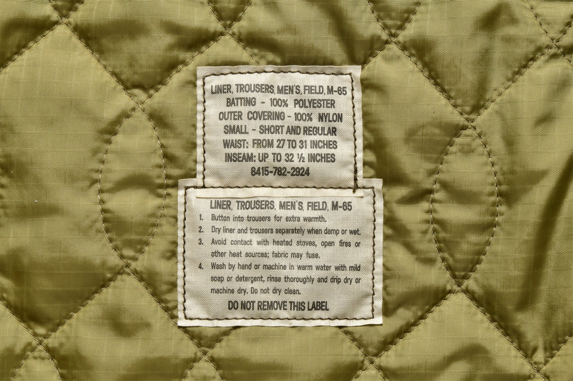 LINER, TROUSERS, MEN'S, FIELD, M-65