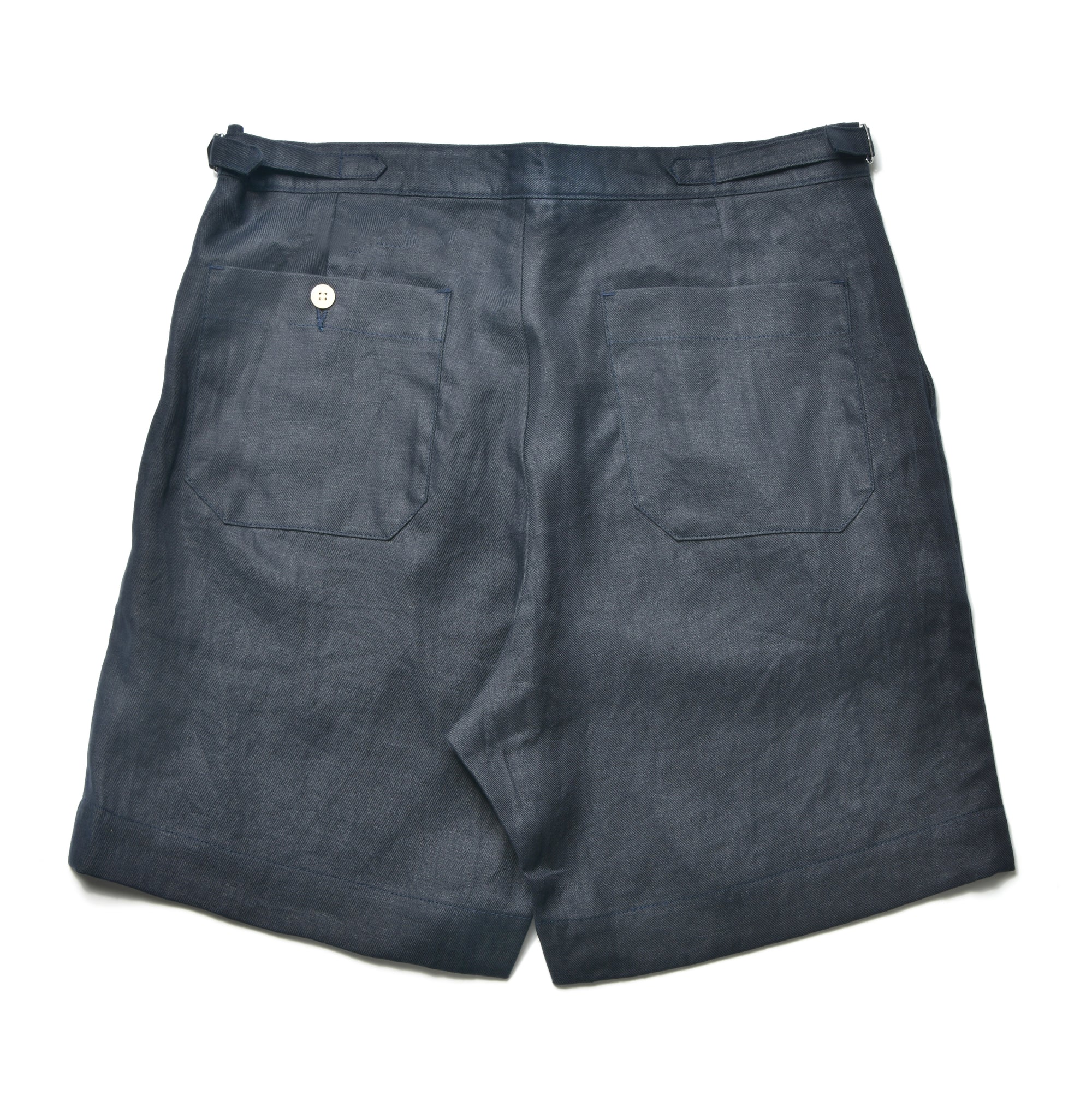 LINEN PLEATED SHORT PANTS
