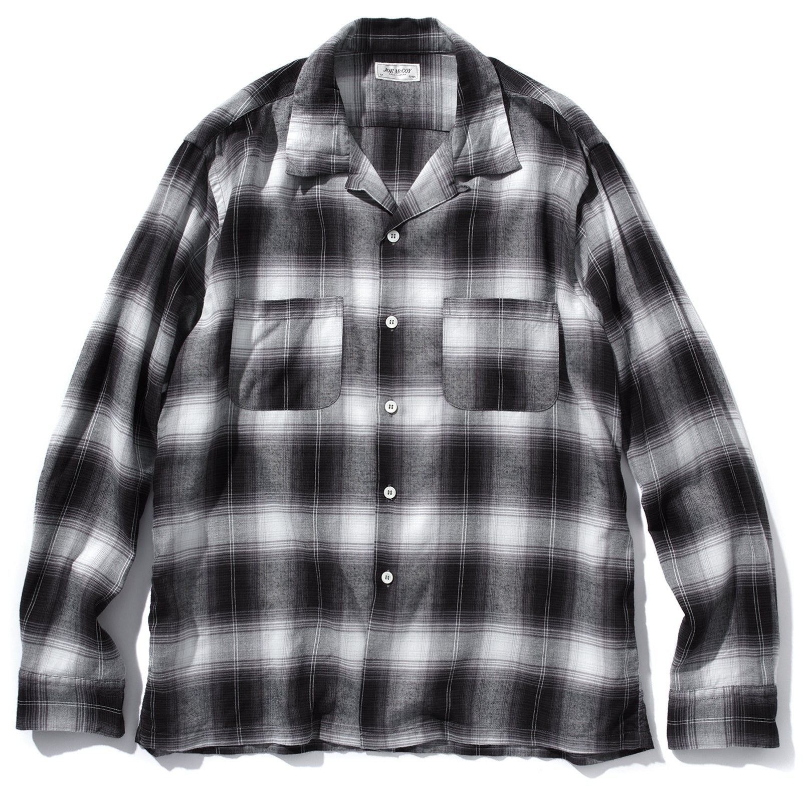 SHADOW CHECK RAYON SHIRT