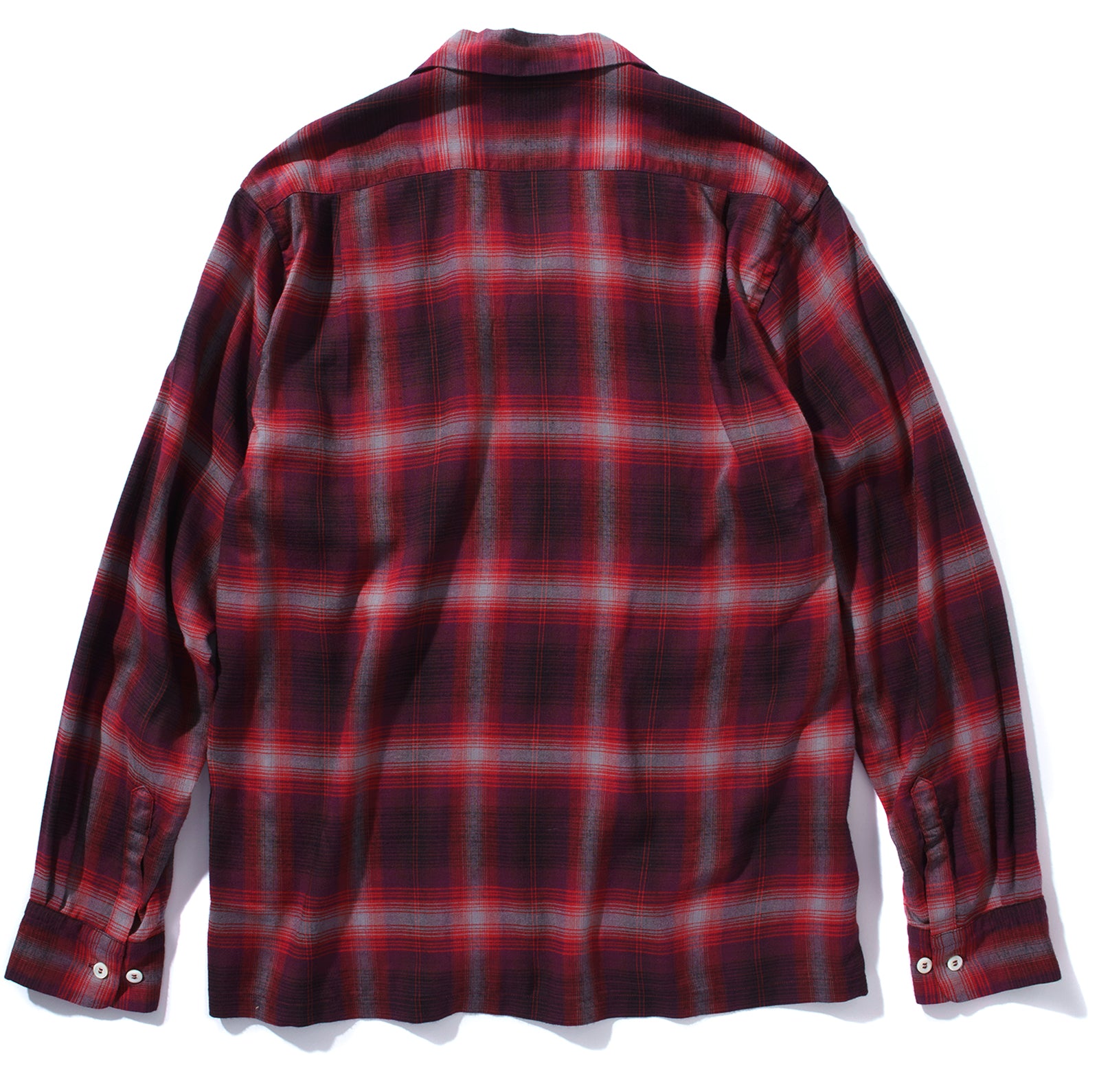 SHADOW CHECK RAYON SHIRT