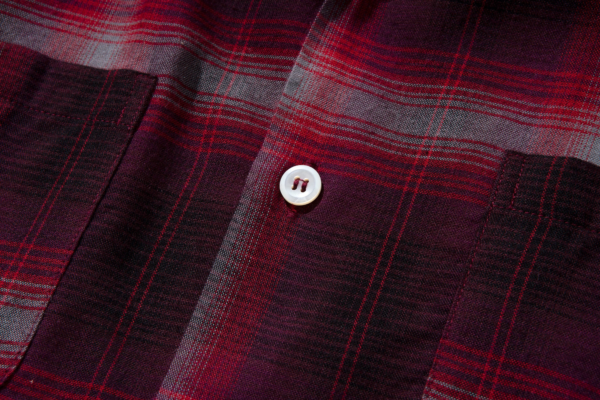 SHADOW CHECK RAYON SHIRT