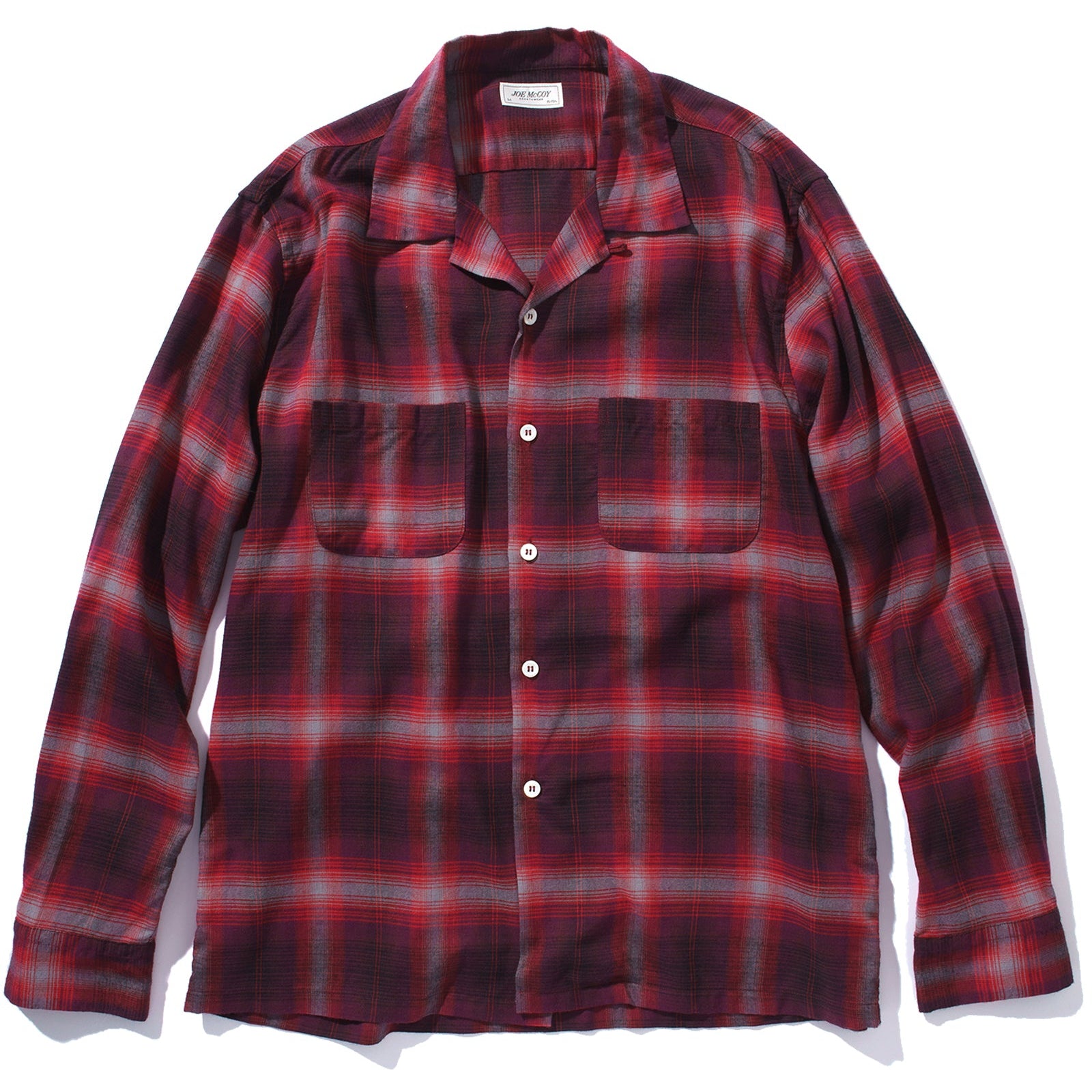 SHADOW CHECK RAYON SHIRT