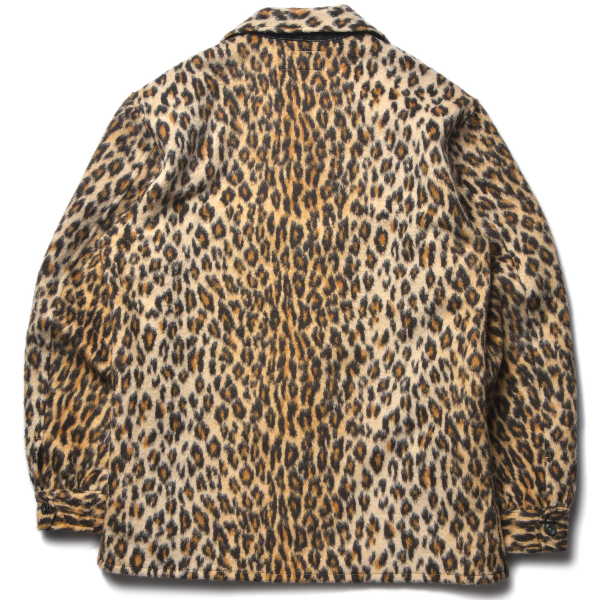 JM LEOPARD FUR OPEN COLLAR SHIRT