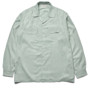 OPEN COLLAR RAYON SHIRT