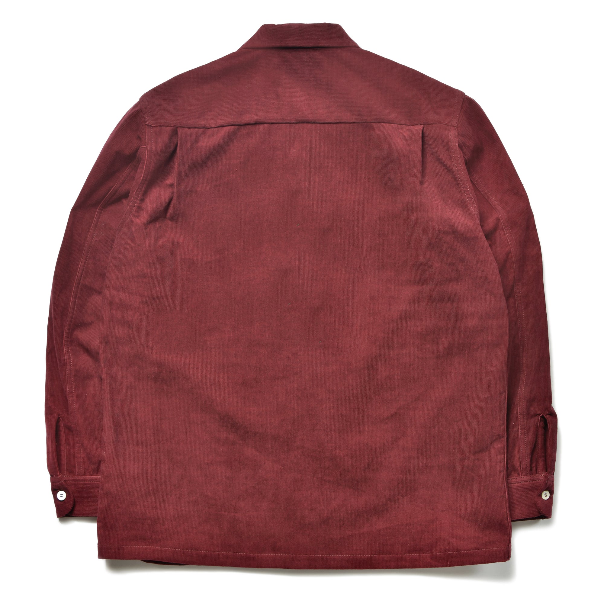 CORDUROY OPEN COLLAR SHIRT