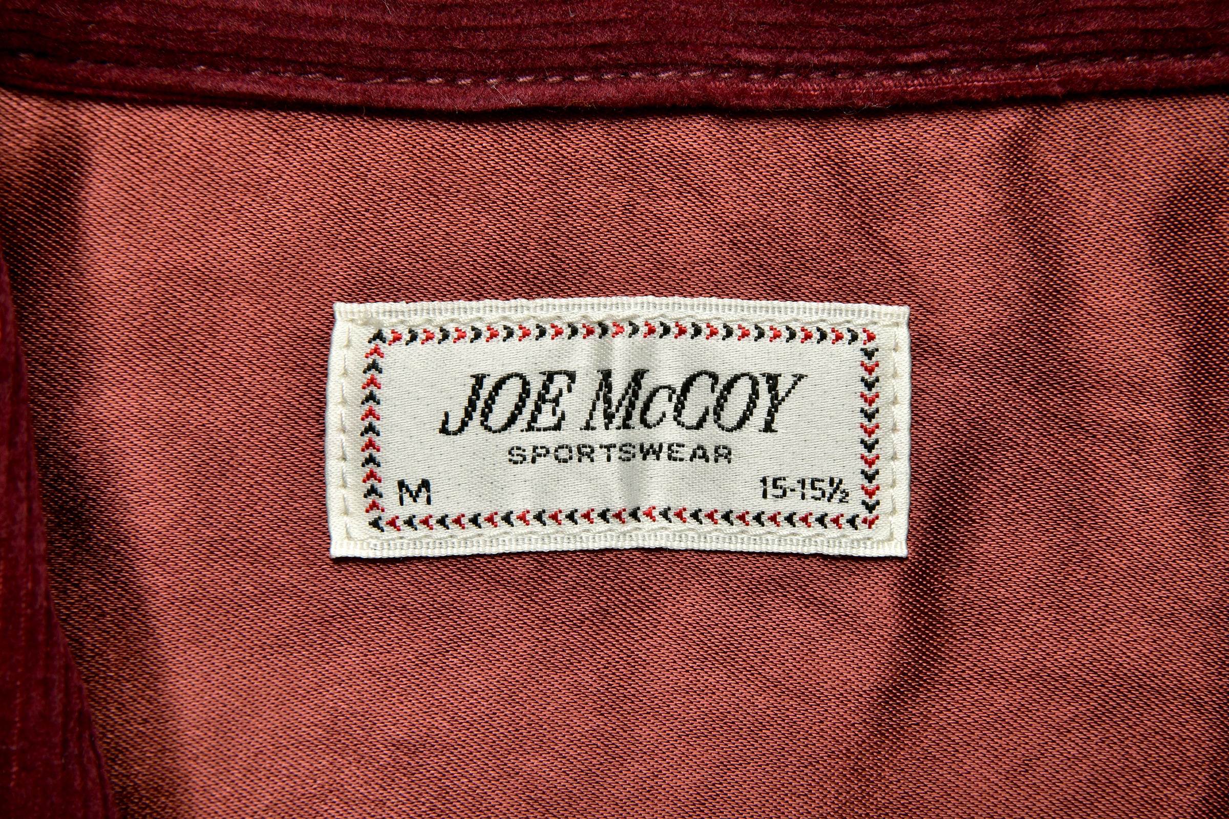 CORDUROY OPEN COLLAR SHIRT – The Real McCoy's