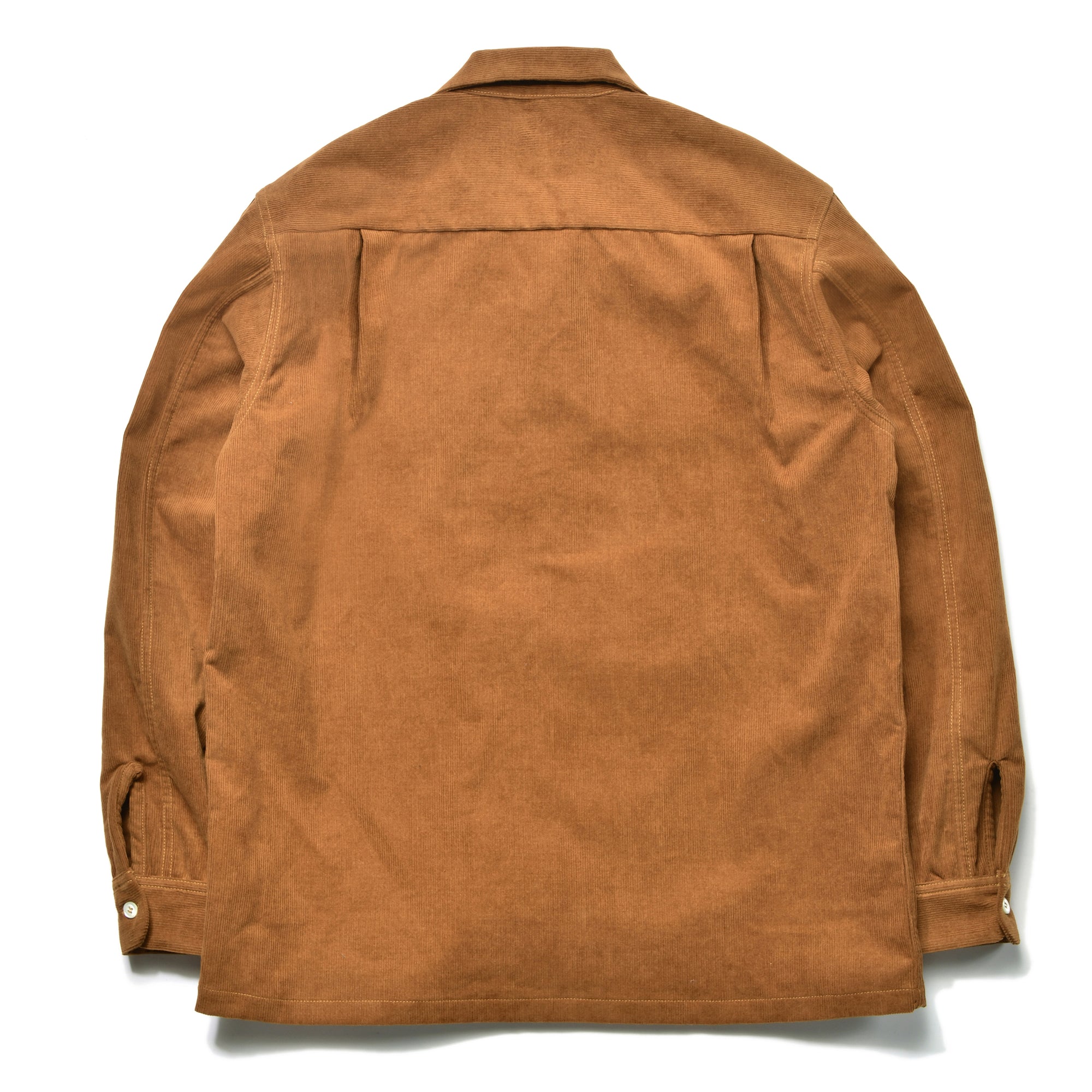 CORDUROY OPEN COLLAR SHIRT