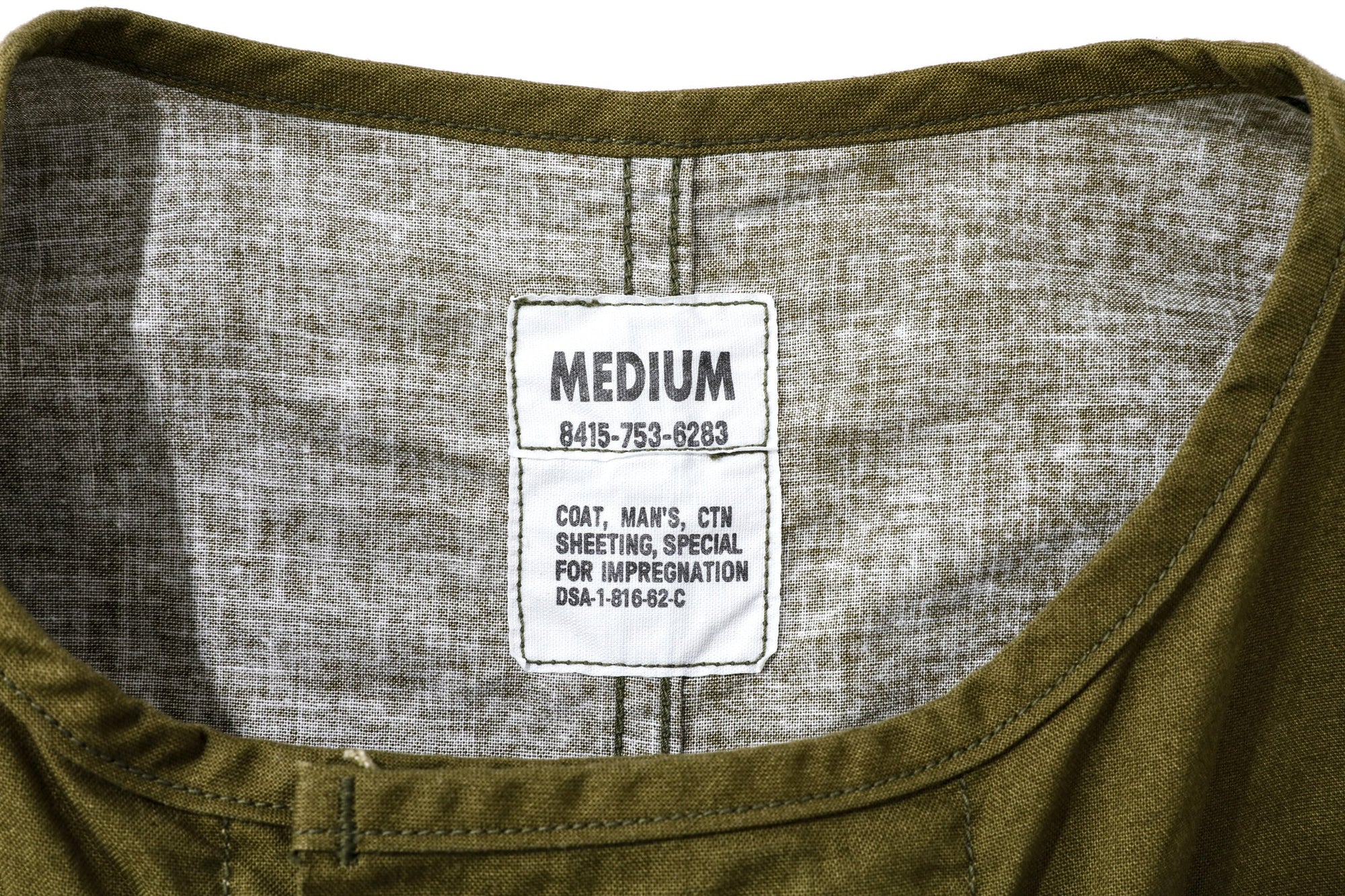 COAT, VESICANT GAS PROTECTIVE