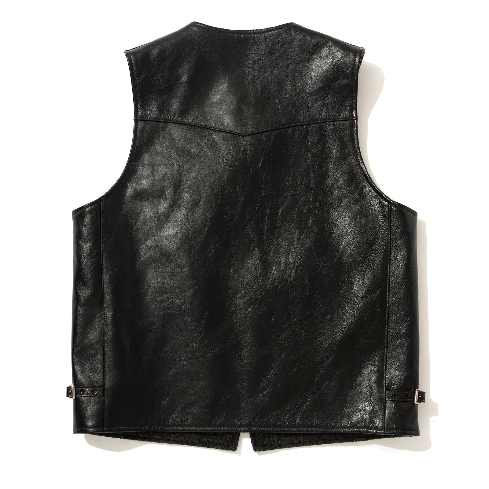BUCO LEATHER ALPACA VEST