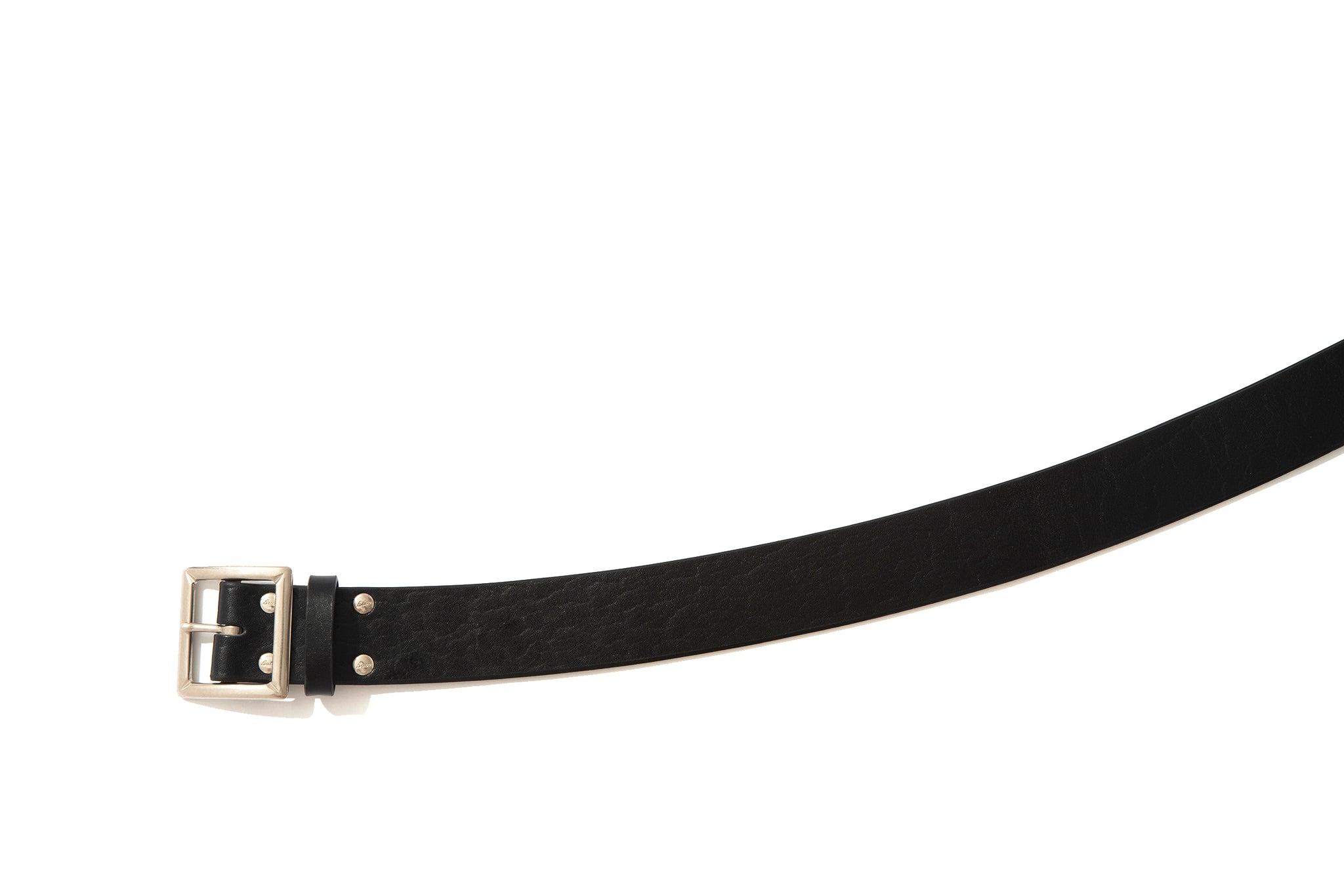 BUCO HORSEHIDE BUTTOCK CURVE BELT - 030 BLACK / 30