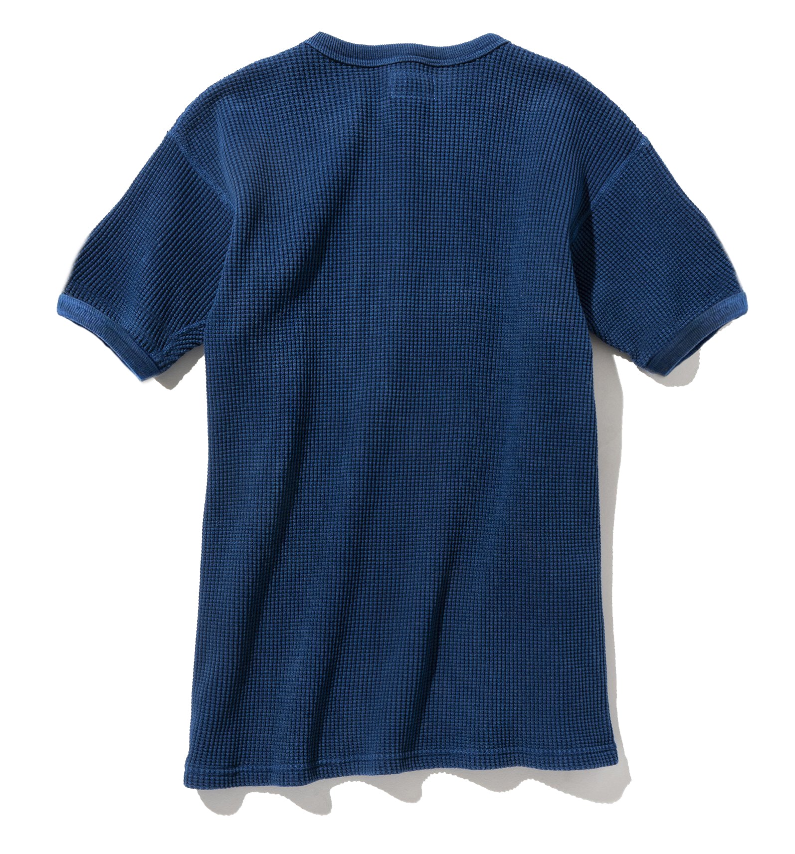 TUBE KNIT THERMAL S/S (HAND DYED INDIGO)
