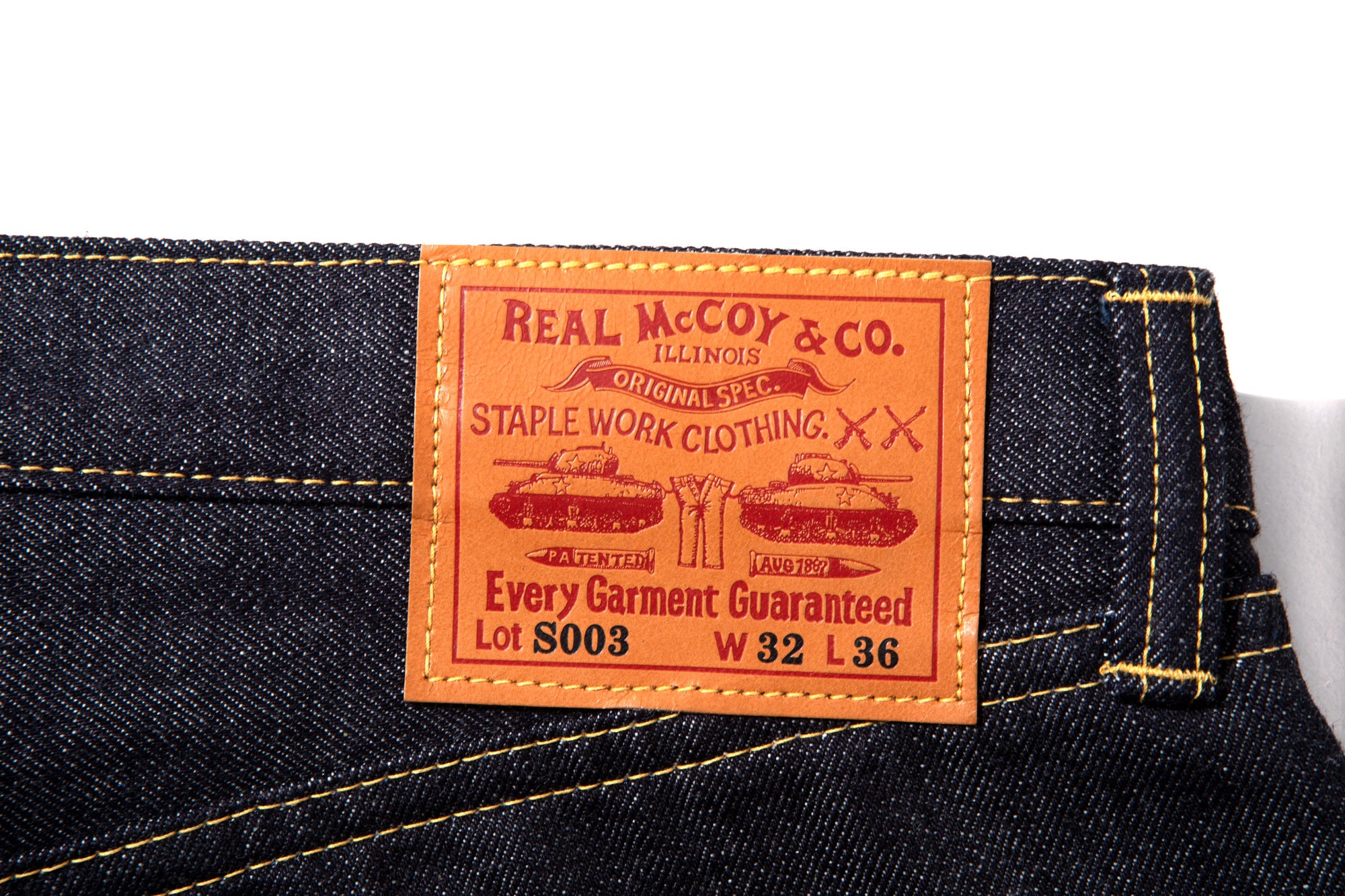 REAL McCOY'S LOT.S003 DENIM
