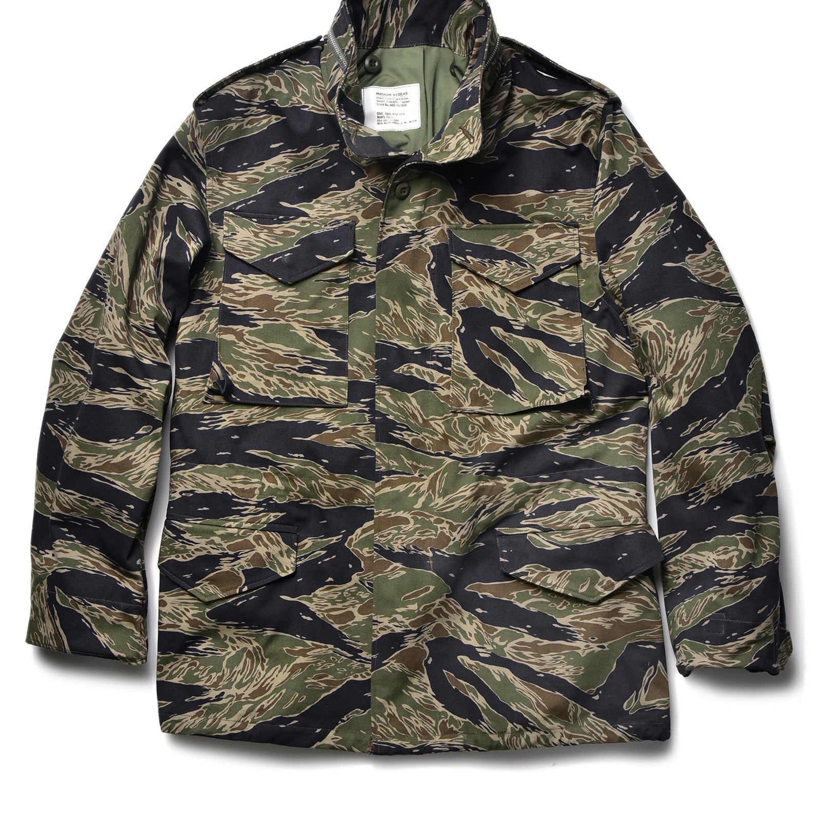 M-65 FIELD COAT / TIGER CAMOUFLAGE, TAD POLE