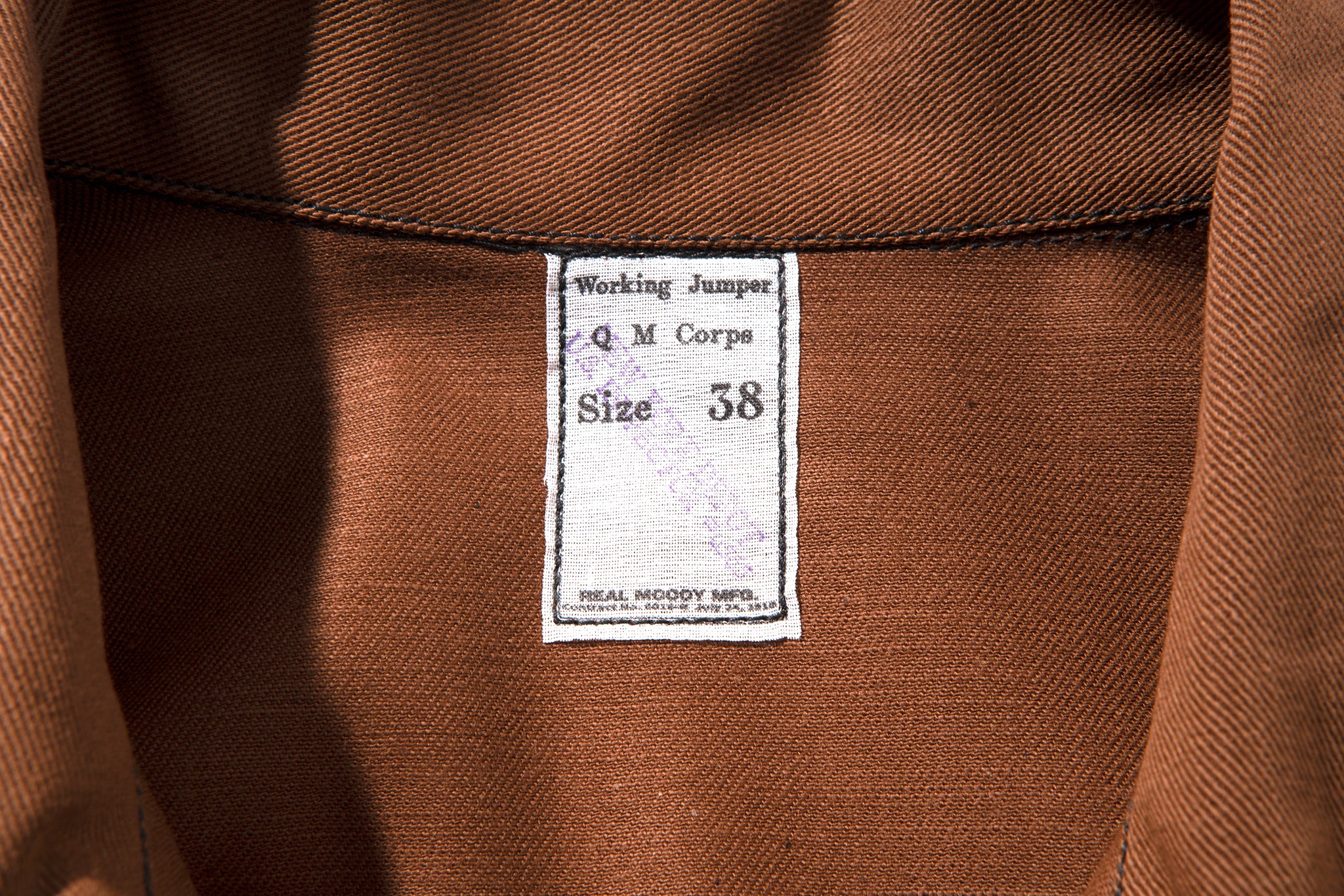 WW1 BROWN FATIGUE COAT – The Real McCoy's