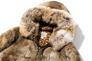 YETI HOODED FUR COAT